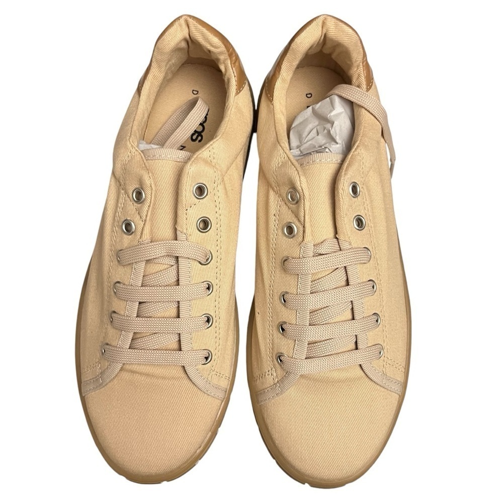 ASOS design Mens UK 5 US 6 Drummer Chunky Lace Up Trainers Casual Shoes Beige
